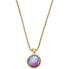 Charming Gold Plated Sea Glass Necklace SKJ1689710