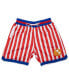 Фото #2 товара Men's Red, White Harlem Globetrotters Triple Double Shorts