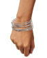 ფოტო #2 პროდუქტის Swiss Blue Topaz Multi-Row Cuff Bracelet (3/4 ct. t.w.) in Sterling Silver (Also in Amethyst & Garnet)