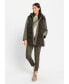 ფოტო #1 პროდუქტის Women's Mixed Media Coat with Removable Hood