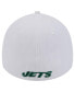 Фото #2 товара Men's White New York Jets Active 39THIRTY Flex Hat