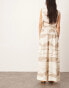 ASOS EDITION super wide leg trouser with elastic waist co-ord in abstract print Abstraktes Muster, 34 - фото #10