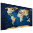 Фото #1 товара Wandbild World Map: The Dark Blue Depths