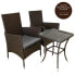 Jardi Rattan Bistro Set Braun