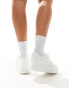 SEQWL Buzz flatform trainers in all white