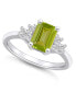 ფოტო #1 პროდუქტის Gemstone and Diamond (1/5 ct. t.w.) Ring in 14k White Gold