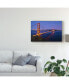 Фото #3 товара American School Golden Gate Sunset Canvas Art - 15" x 20"