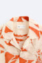 Фото #8 товара Рубашка из ткани с цветочным принтом ZARA