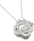 Фото #2 товара Twinkling Diamond Star diamond Interlocking Oval 18" Pendant Necklace (1/4 ct. t.w.) in 10k White Gold