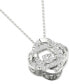 Фото #2 товара Diamond Interlocking Oval 18" Pendant Necklace (1/4 ct. t.w.) in 10k White Gold