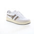 Фото #3 товара Gola Grandslam Classic CMB117 Mens White Leather Lifestyle Sneakers Shoes