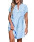Фото #1 товара Платье для пляжа мини сине-белое CUPSHE Irregular Stripe