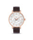 Часы BCBGMAXAZRIA Floral Dial Leather Watch