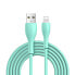 Фото #1 товара Kabel przewód do iPhone USB-A - Lightning 3A wskaźnik ładowania 2m zielony