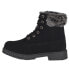 Lugz Rucker Hi Faux Fur Lace Up Womens Black Casual Boots WRUCKRHFUD-001