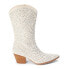 Фото #1 товара COCONUTS by Matisse Twain Studded Zippered Pointed Toe Womens Off White Casual