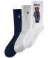 Фото #2 товара 3-Pk. Polo Bear Crew Socks