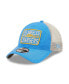 Фото #1 товара Men's Powder Blue, Natural Los Angeles Chargers Devoted Trucker 9Twenty Snapback Hat