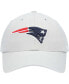 Фото #5 товара Men's Gray New England Patriots Clean Up Adjustable Hat