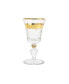 2 Oz. Shot Glasses with Gold-Tone Cut Crystal Detail, Set of 6