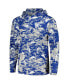 Фото #3 товара Men's Royal Kentucky Wildcats PFG Terminal Tackle Omni-Shade Rippled Long Sleeve Hooded T-shirt