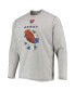 Men's Heathered Gray Chicago Bears Sport Lei Pass Long Sleeve T-shirt