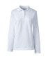 Women's School Uniform Long Sleeve Feminine Fit Mesh Polo Shirt