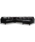 Фото #2 товара Virton 136" 4-Pc. Leather Chaise Sectional Sofa, Created for Macy's