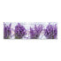 Panoramabild Lavendel Blumen Holz Optik