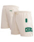 ფოტო #1 პროდუქტის Men's Cream Boston Celtics Triple Tonal Woven Shorts