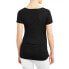 Oh! Mamma T-Shirt Small Womens Black Scoop Neck Short Sleeves Tunic Length Solid