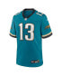 Фото #2 товара Nike Men's Christian Kirk Teal Jacksonville Jaguars Prowler Throwback Player Game Jersey