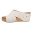 Corkys Tidbit Studded Wedge Womens Off White Casual Sandals 41-0330-IVRY