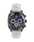 ფოტო #1 პროდუქტის Men's Wildcat White Silicone Strap Watch 40mm