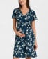 ფოტო #1 პროდუქტის Women's Maternity Wrap Summer Dress