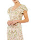 ფოტო #3 პროდუქტის Women's Plus Size Embellished V Neck Cape Sleeve Trumpet Gown