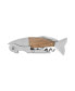 Wood Stainless Steel Fish Corkscrew
