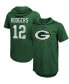 Фото #1 товара Men's Aaron Rodgers Green Green Bay Packers Player Name Number Tri-Blend Hoodie T-shirt