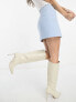 Фото #3 товара & Other Stories co-ord tweed mini skirt in light blue