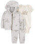 Фото #5 товара Baby 3-Piece Elephant Little Jacket Set 12M