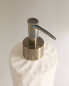 Textured ceramic bathroom soap dispenser