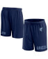 ფოტო #2 პროდუქტის Men's Navy Memphis Grizzlies Free Throw Mesh Shorts