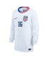 Фото #1 товара Big Boys and Girls Rose Lavelle White USWNT 2024 Home Stadium Replica Player Long Sleeve Jersey