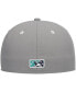 Фото #5 товара Men's Gray Lynchburg Hillcats Authentic Collection Road 59FIFTY Fitted Hat