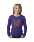 ფოტო #2 პროდუქტის Thanksgiving - Girl's Child Word Art Long Sleeve T-Shirt