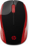 Фото #1 товара HP Wireless Mouse 200 (Empress Red) - Ambidextrous - Optical - RF Wireless - 1000 DPI - Black - Red