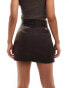 Dickies mini work skirt in dark brown