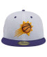 Фото #4 товара Men's White/Purple Phoenix Suns Throwback 2Tone 59Fifty Fitted Hat