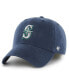 Фото #1 товара Men's Navy Seattle Mariners Franchise Logo Fitted Hat