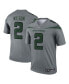 Фото #1 товара Men's Zach Wilson Gray New York Jets Inverted Legend Jersey